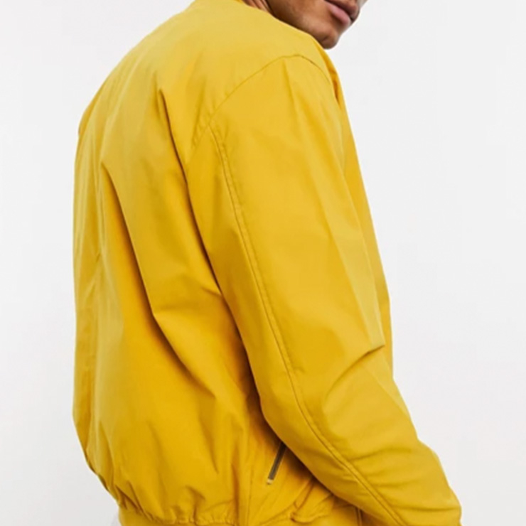 Bomber jacket in yellow, $32.00 USD