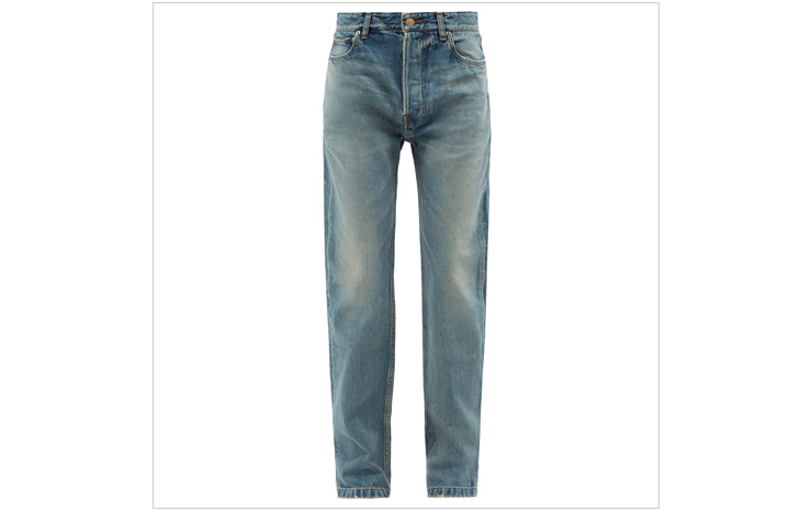 발렌시아가 & 하이라이즈 스트레이트 진, $732 USD.