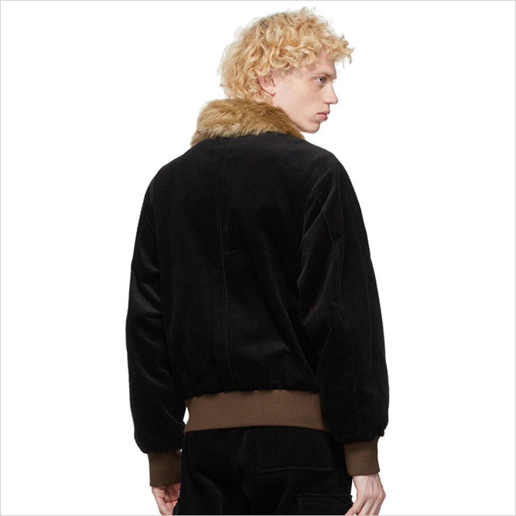 랜드로드 블랙 코듀로이 봄버 자켓, $660 USD