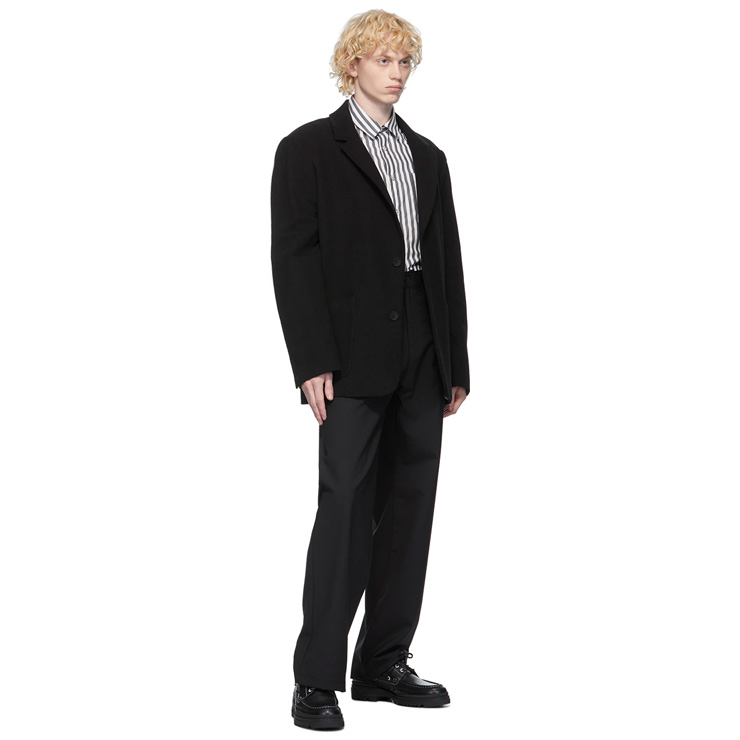 Black Moleskin Boss Blazer, $745 USD