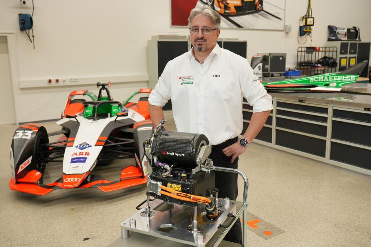 Stefan Aicher (Head of E-Powertrain Development at Audi Sport), Audi MGU05