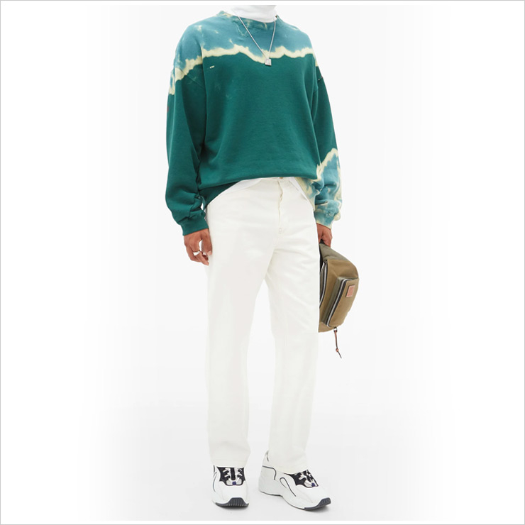JW 앤더슨 앵커 자카드 롤 넥 울 스웨터, $499 USD