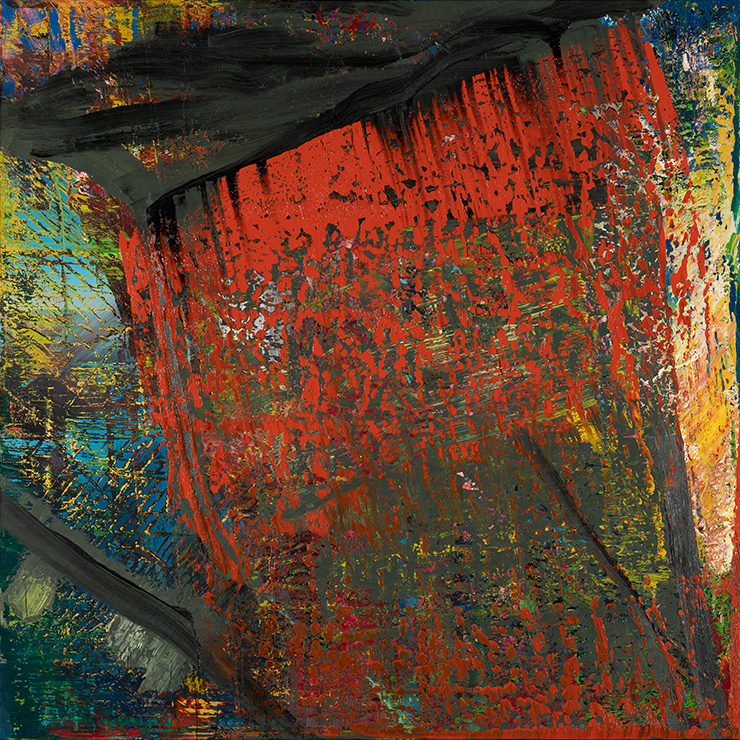 © Primae / Louis Bourjac Gudrun 1987 Oil on canvas 250x250cm Courtesy of the artist and Fondation Louis Vuitton.