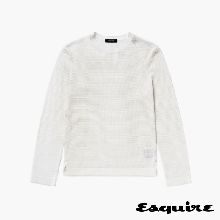 흰색 니트 톱 100만5000원 에르메네질도 제냐.