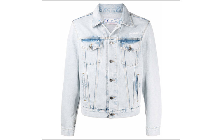 오프화이트 & 투톤 데님 재킷, $990 USD
