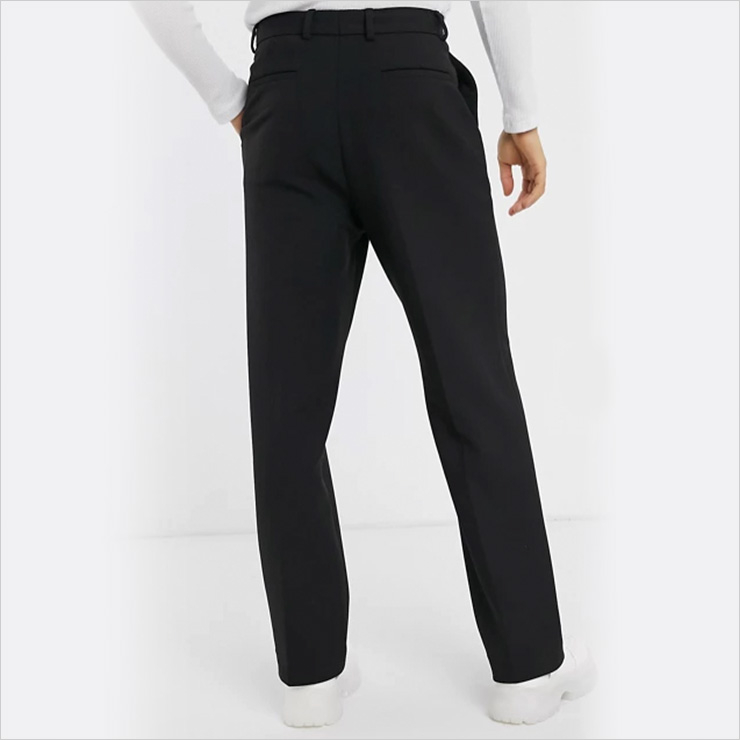 아소스 wide leg smart pants in black, $48 USD