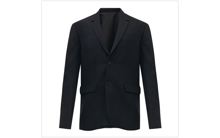 레이 & 루즈 핏 버진 울 블레이저, $529 USD