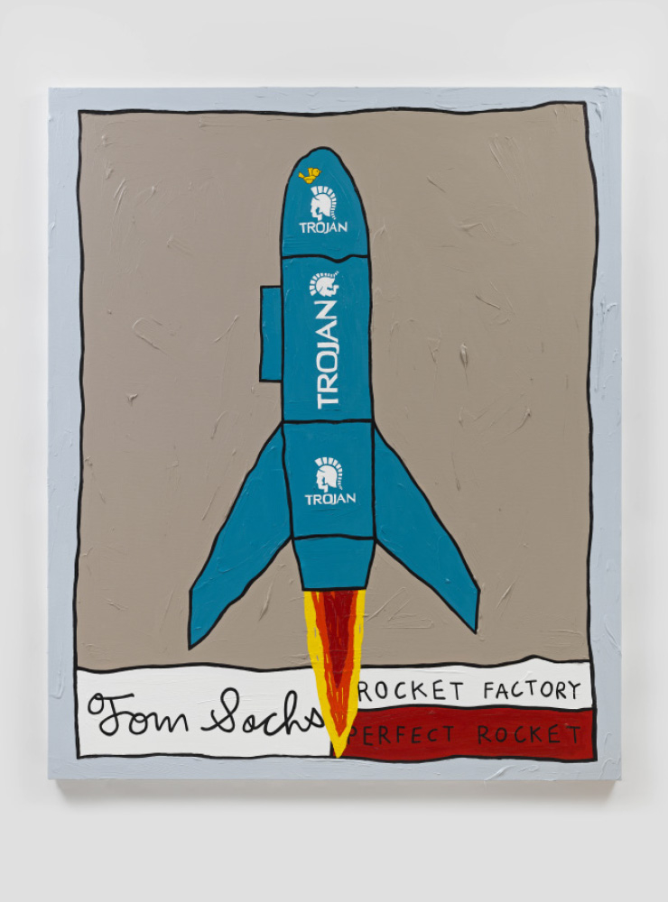 Hell's Bells, 2022. Synthetic polymer and Krink on canvas. 72 x 60 inches ©Tom Sachs