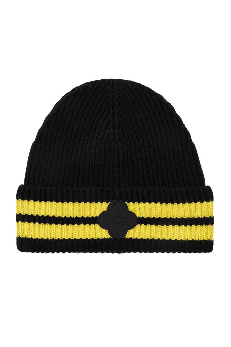 플라워 스타 더블 스트라이프 비니