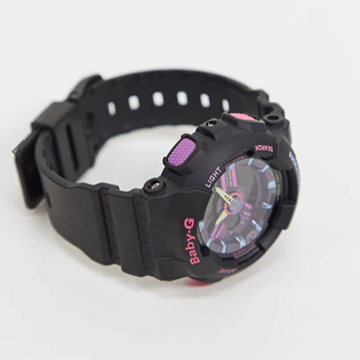 Casio Baby G BA-110TM-1A resin watch in black, $173 USD