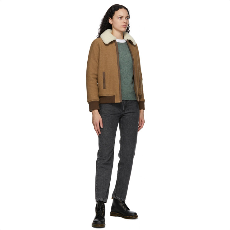 탠 스테이시 봄버 재킷, $524 USD