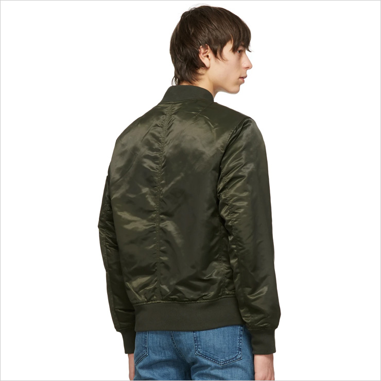랙앤본 그린 봄버 자켓, $610 USD