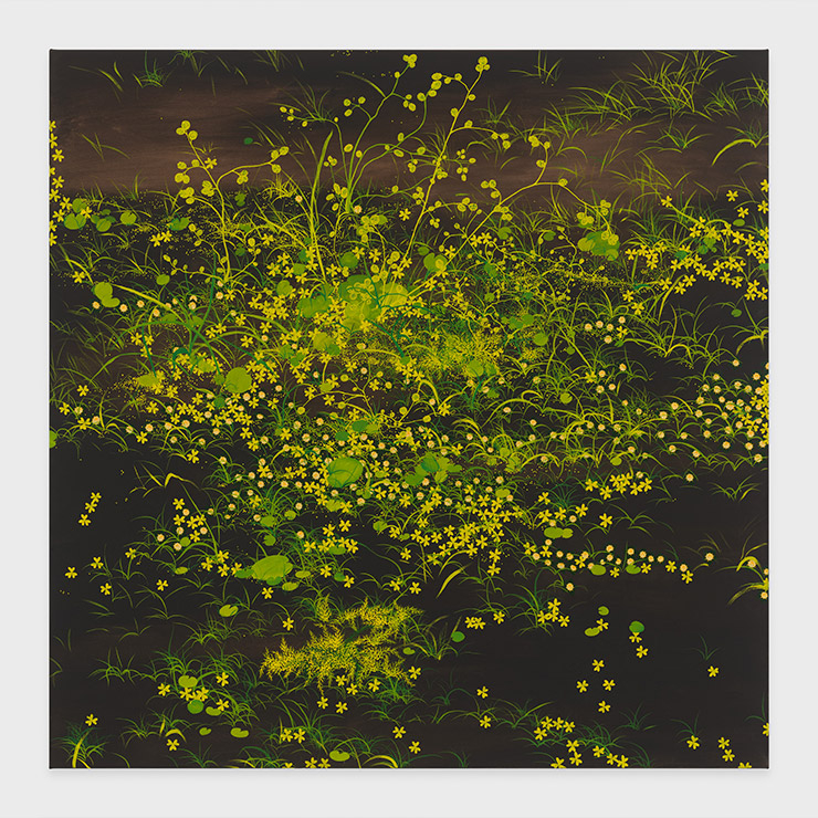 ‘Untitled Grass Painting’, 2022, 152.4x152.4x2.9cm
