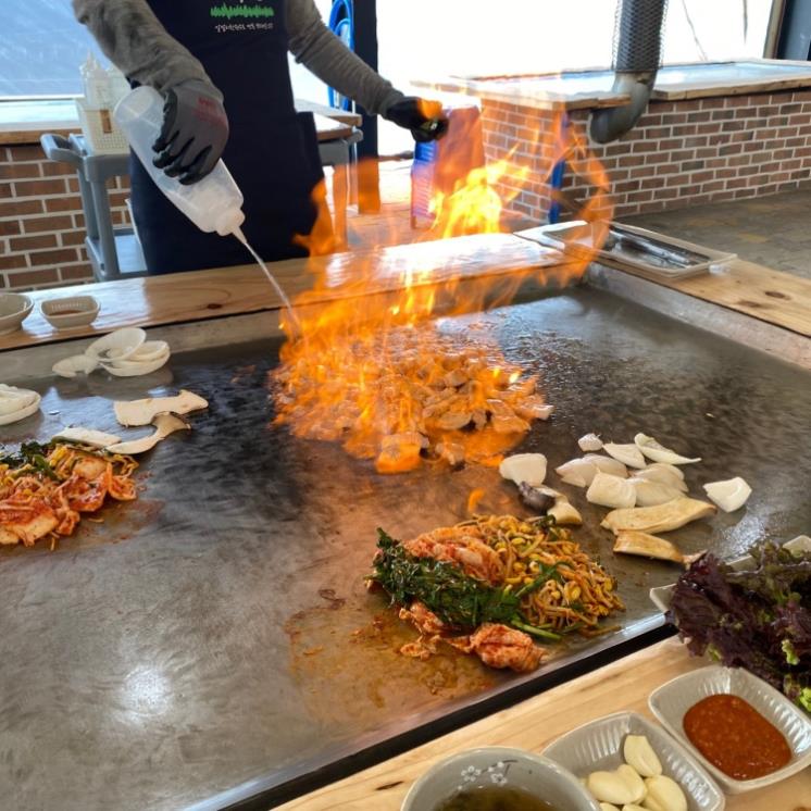 당구대장작통철판삼겹살