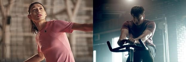 언더아머 코리아 '오직 돌파' 브랜드 캠페인 영상 (좌)김연경 선수, (우)나성범 선수