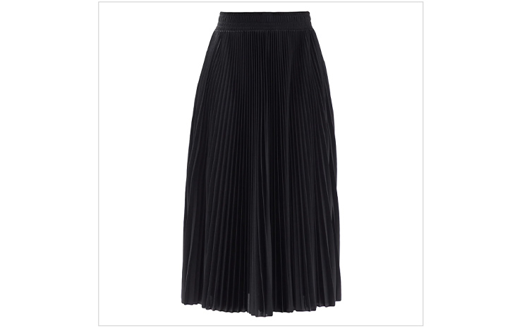 발렌시아가 & 하이라이즈 플리세 저지 미디 스커트, $1,306 USD.