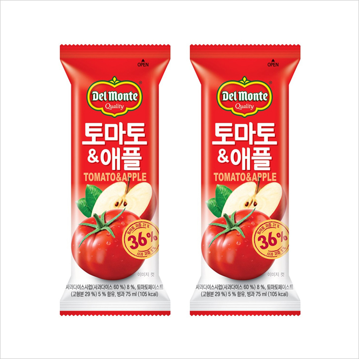 롯데푸드 '델몬트 토마토&애플' 아이스바 출시