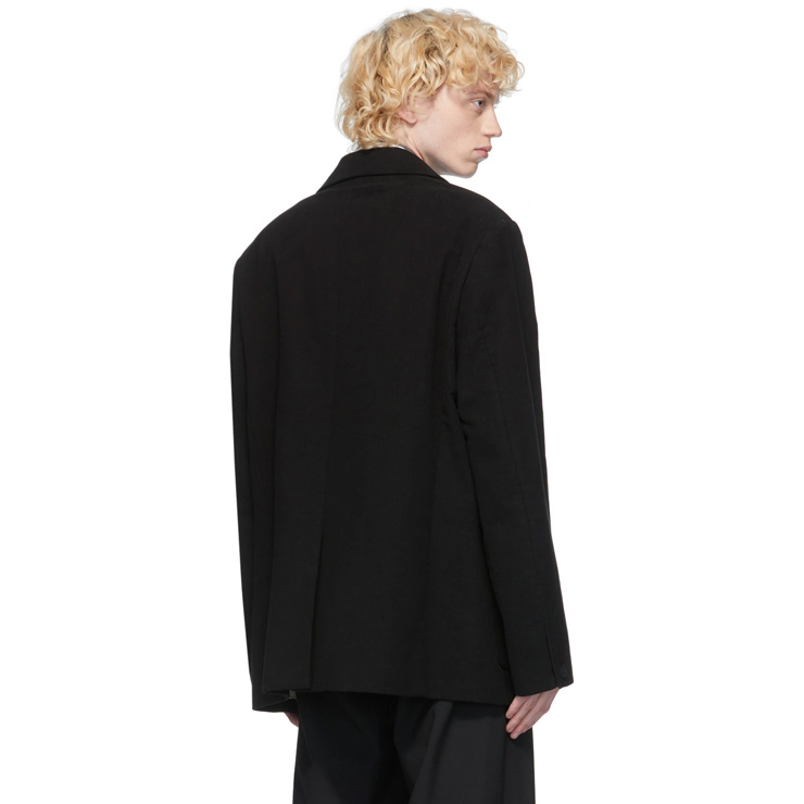 Black Moleskin Boss Blazer, $745 USD