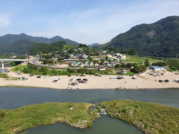 수주팔봉 야영지