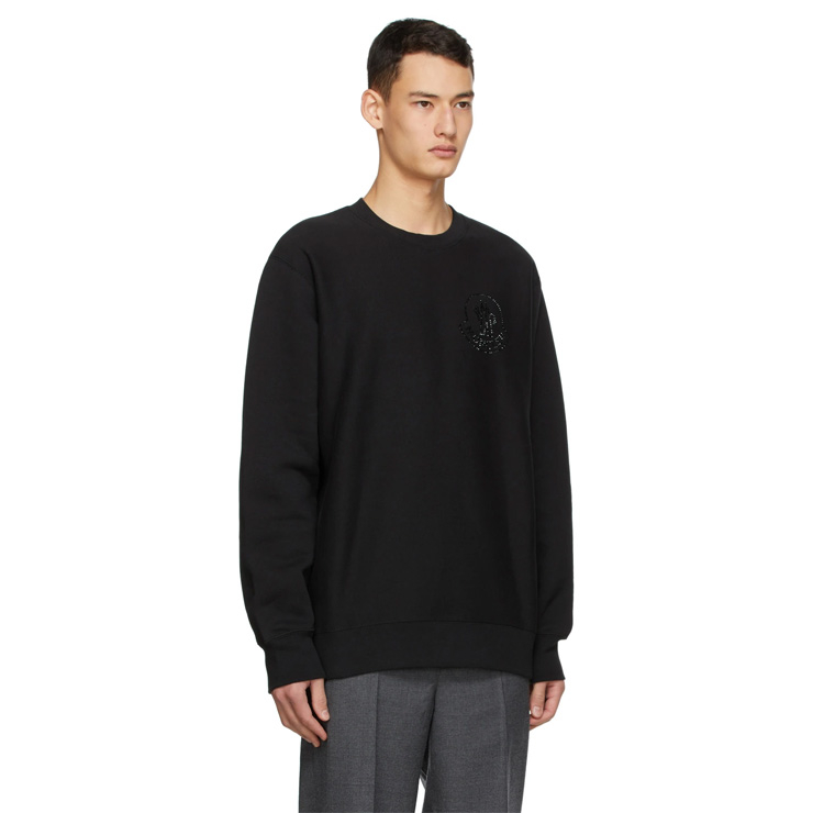 2 Moncler 1952 Black Fleece Logo Sweatshirt, $800 USD