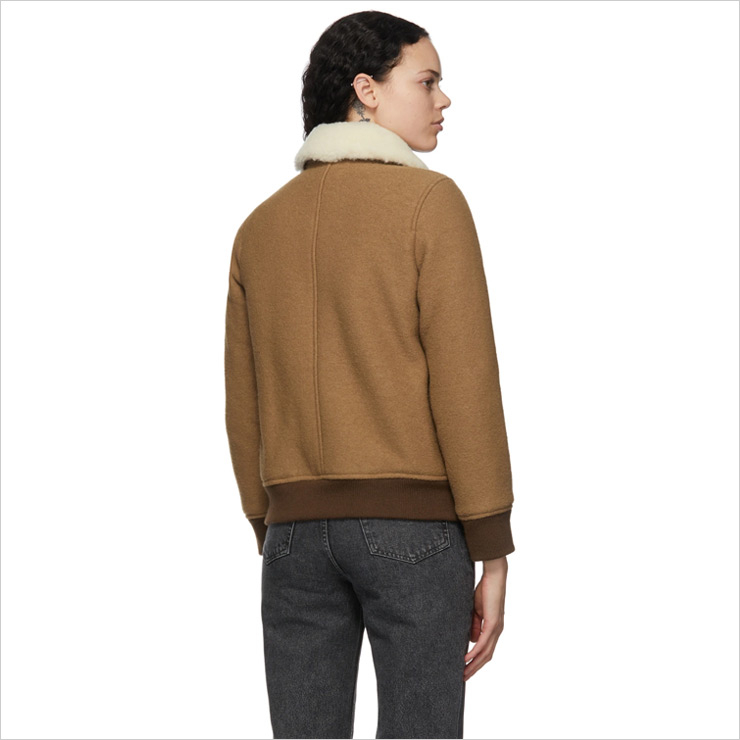 탠 스테이시 봄버 재킷, $524 USD