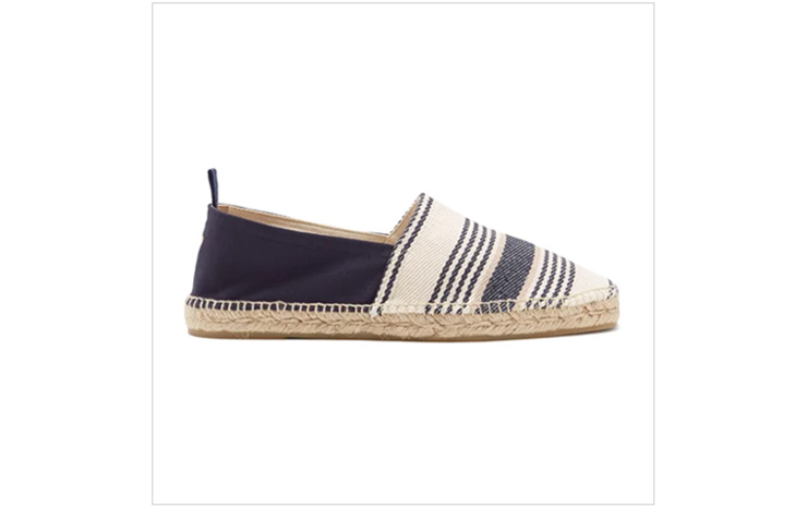 카스타네 페드로 스트라이프 캔버스 신발, $1,349 USD