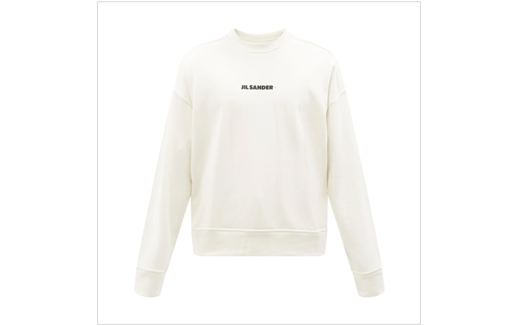 질 샌더 & 로고 프린트 저지 스웨트셔츠, $612 USD