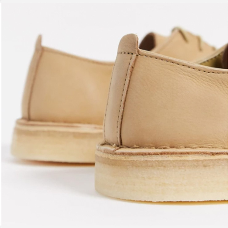 Desert shoes in beige suede, $151 USD