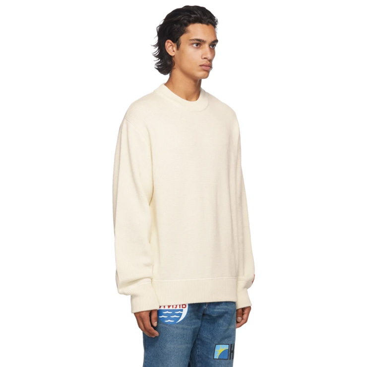 Beige Heron Stamp Sweater, $570 USD.
