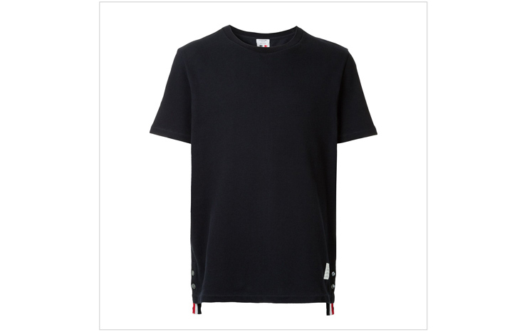 톰브라운 & RWB 스트라이프 피케 티셔츠, $355 USD