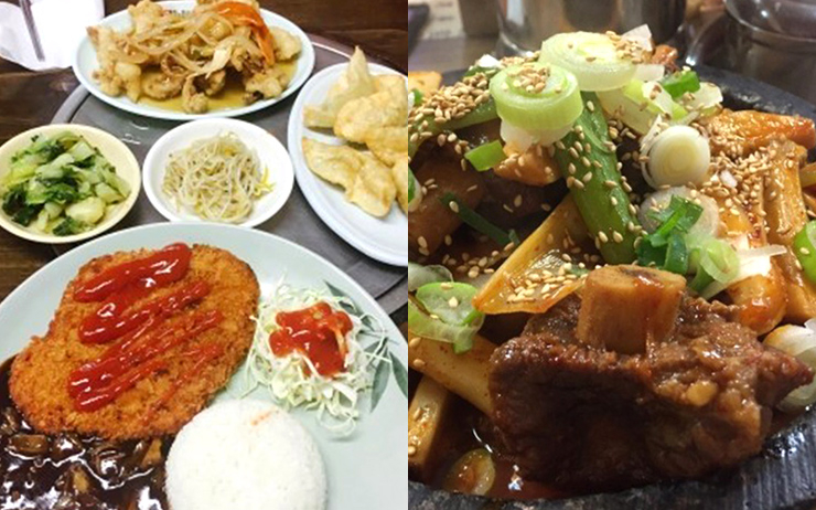 남도식당(좌), 다미옥(우)