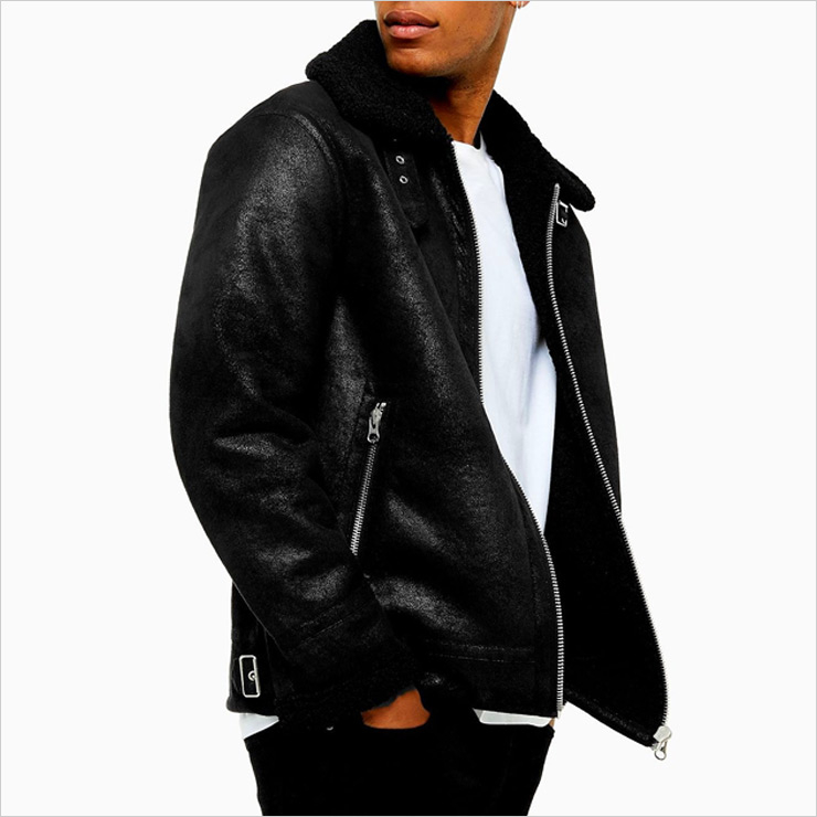 탑맨 블랙 자켓, $117 USD