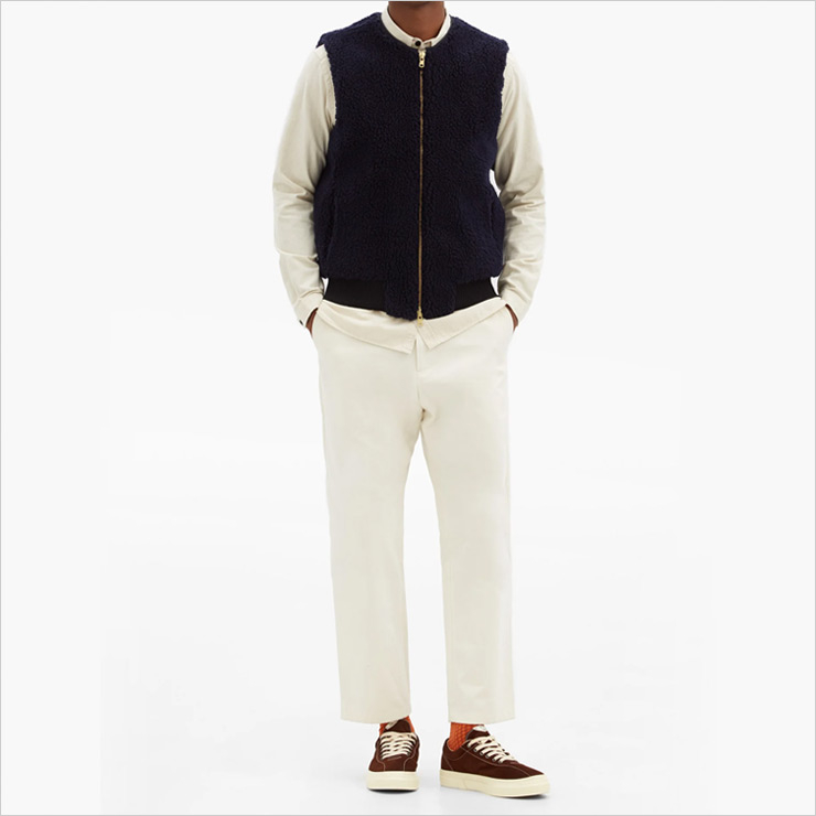 올리버 스펜서 헌스톤 지퍼 플리스 베스트, $349 USD