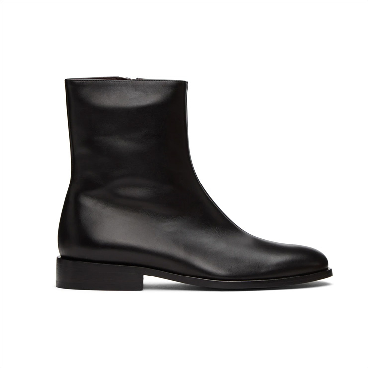 드리스반노튼 레더 앵클 부츠, $960 USD