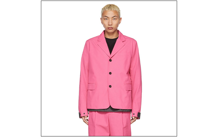 사카이 & 핑크 웨더 믹스 블레이저, $1,005USD