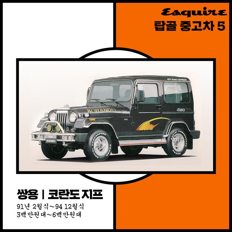 쌍용 코란도 지프