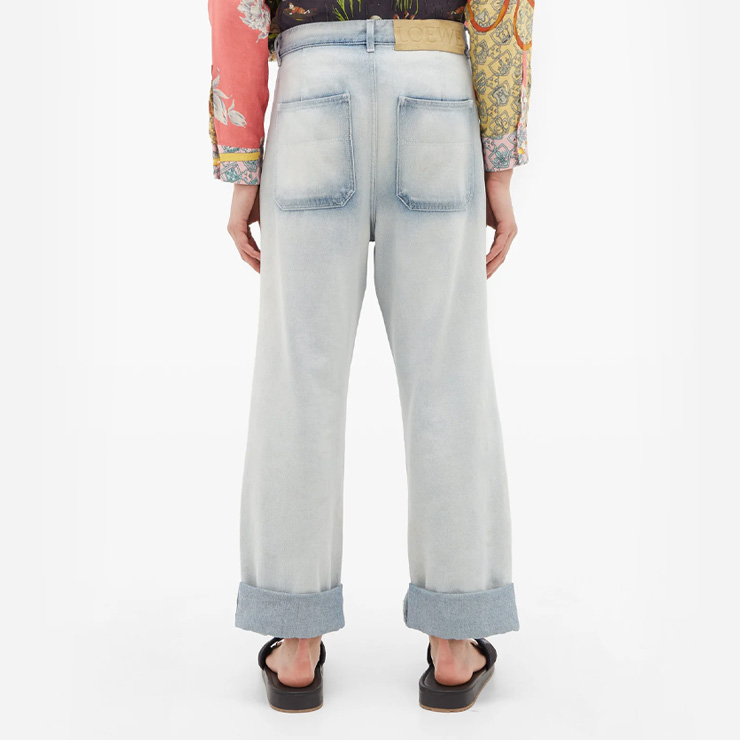 Mermaid-patch straight-leg jeans, $504 USD