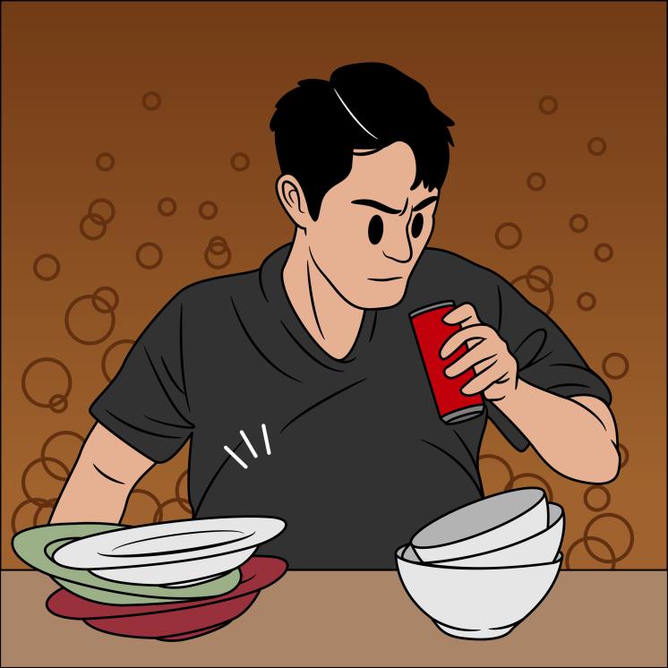 좋은 줄 알았지만 알고보니 나쁜 습관_속이 더부룩할 때 탄산음료 마시기