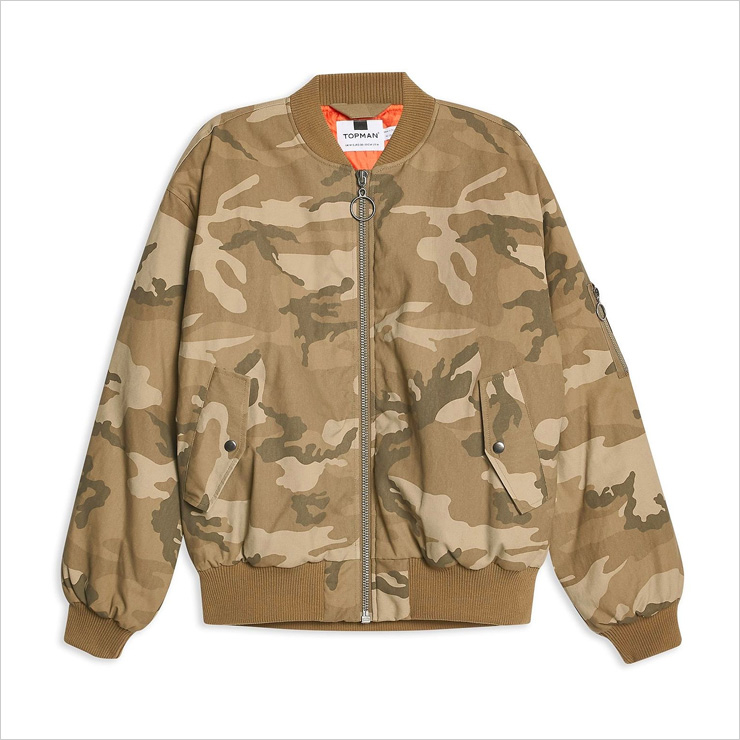 탑맨 봄버 자켓, $85 USD