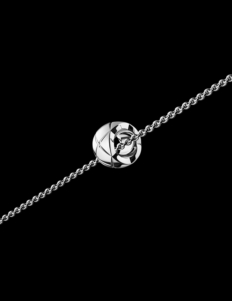 18K 화이트 골드 네크리스