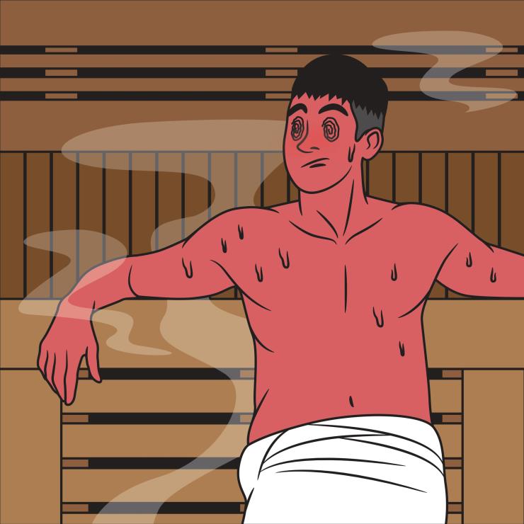 음주 후 사우나 가기