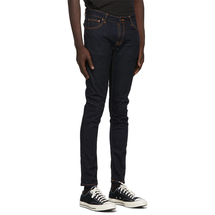 Indigo Dry Skinny Lin Jeans, $200 USD