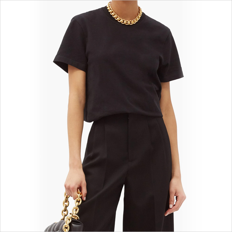 보테가베네타 선라이즈 코튼 저지 티셔츠, $329 USD