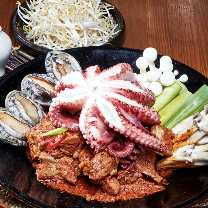 마시마니문어&전복갈비찜 