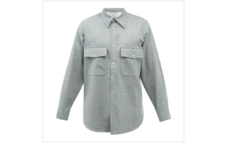 르917 옴므 & 플랩 포켓 울 셔츠, $396 USD