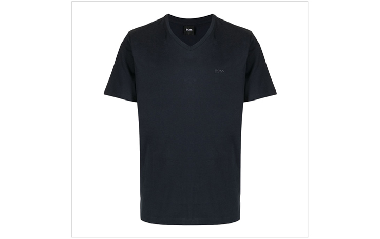 보스 & 브이넥 코튼 티셔츠, $143 USD