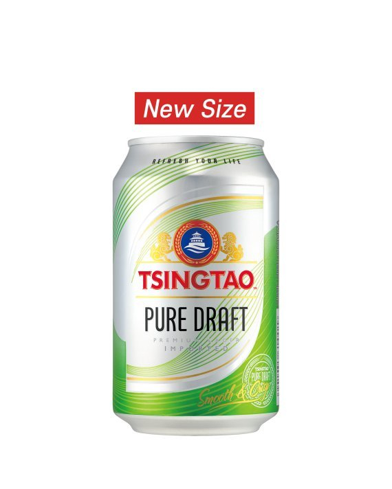 칭따오,퓨어드래프트 330mL 캔 출시