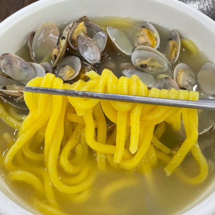 황도바지락칼국수