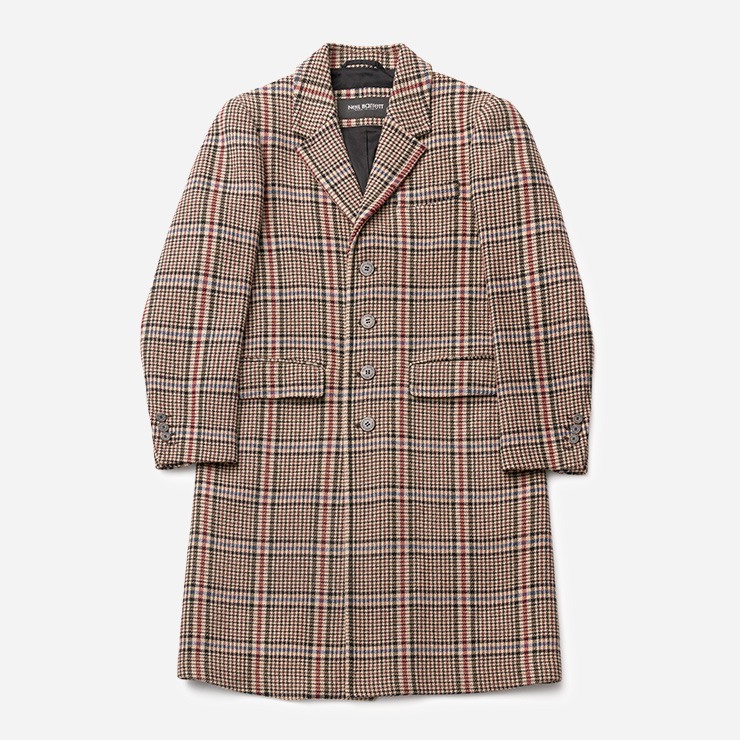 브라운 체크 싱글브레스트 코트 289만원 닐 바렛.