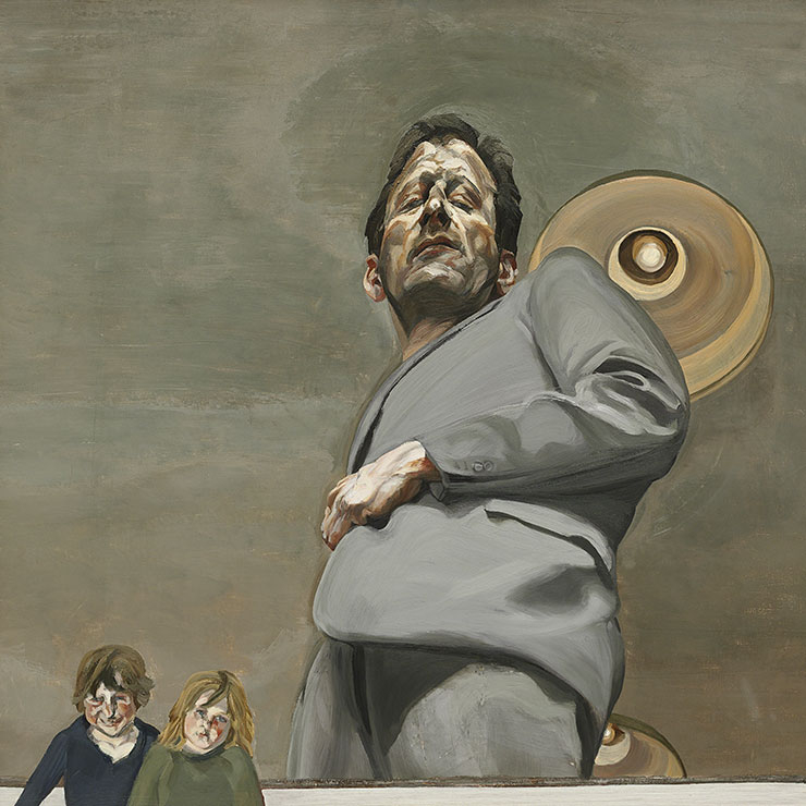 <Reflection with Two Children (Self-portrait)>(1965), Oil on canvas, 91x91cm. Museo Nacional Thyssen-Bornemisza, Madrid
